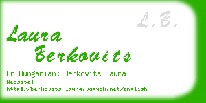laura berkovits business card